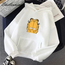 Shellsuning/зимняя женская толстовка с капюшоном и мультяшным принтом, Harajuku, белые, розовые пуловеры с длинными рукавами, женская одежда