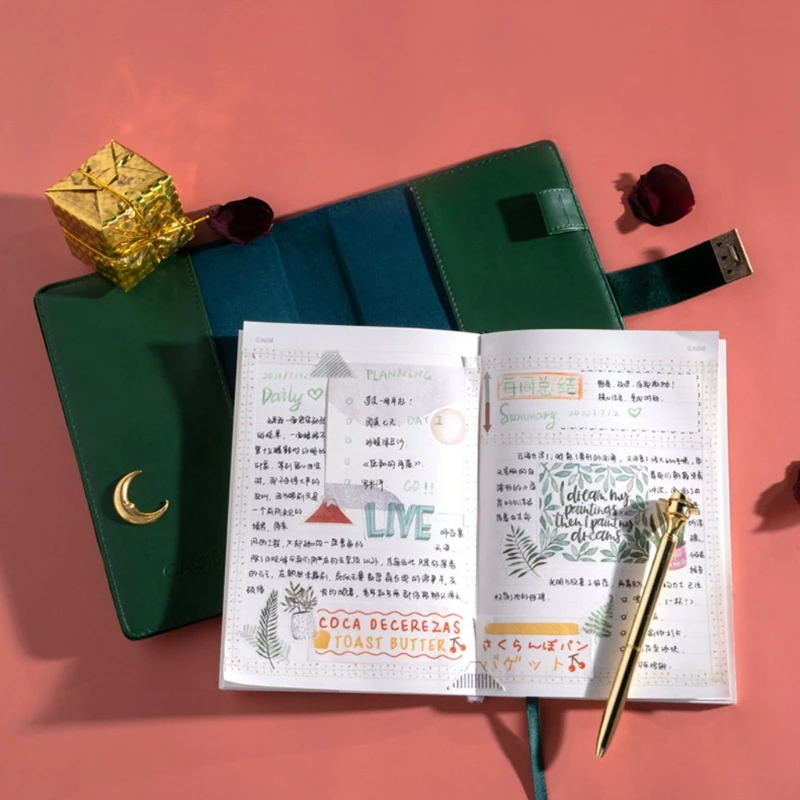 

B6 Vintage Suede Notebook with Combination Lock Password Moon Star Agenda Diary Journal Notepad School Business Stationery Gift