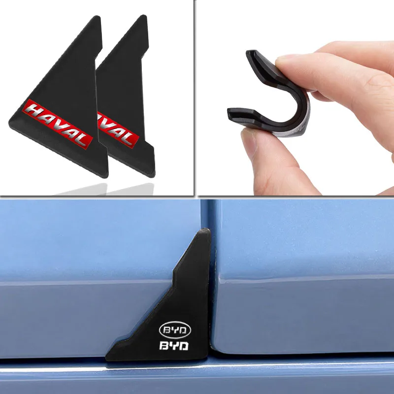 

2pcs Car Door Foot Anti-Scratch Strip Auto Door Corner Protective Cover For Haval jolion h6 2020 2021 h2 h3 Car accessories