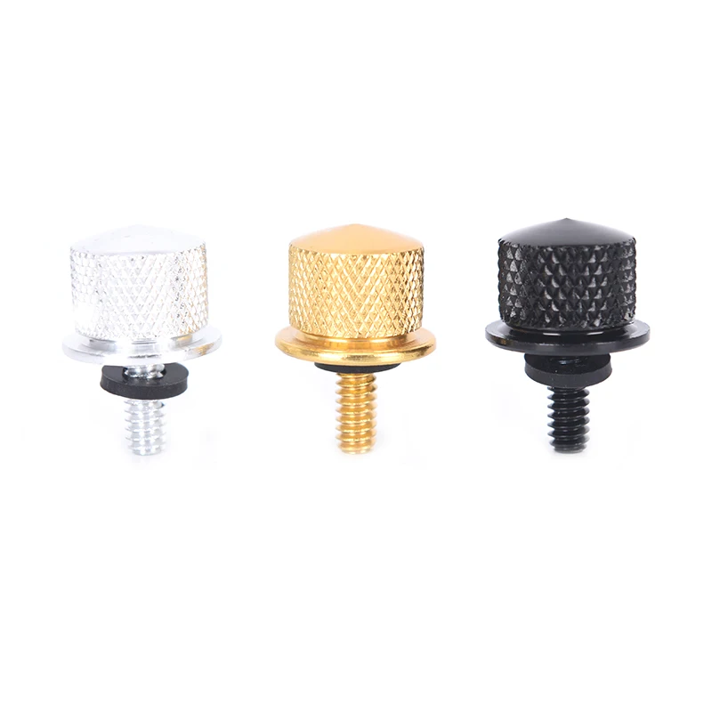 

New 1/4"-20 Thread Knurled Head Screws Cap Rear Seat Quick Mount Bolt Touring Softail Dyna Sportster XL 883 1200 Custom
