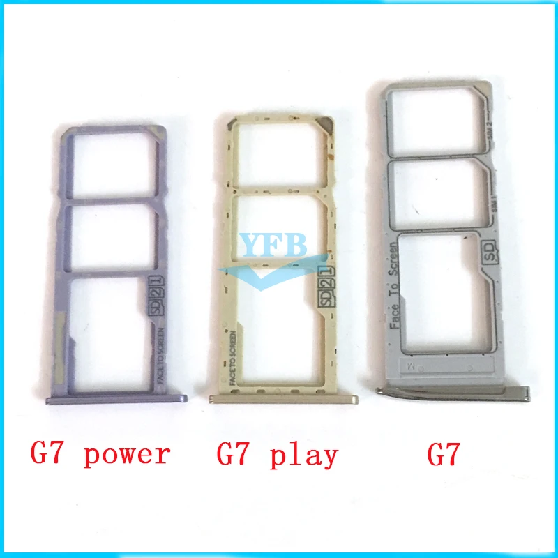Для Motorola Moto G7 Play Power Sim Card Tray SD Reader Socket слот Держатель Запасная часть|Адаптеры SIM