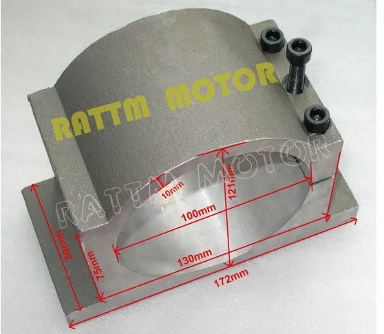 Кронштейн из литого алюминия диаметром 100 мм для шпинделя фрезерного станка с