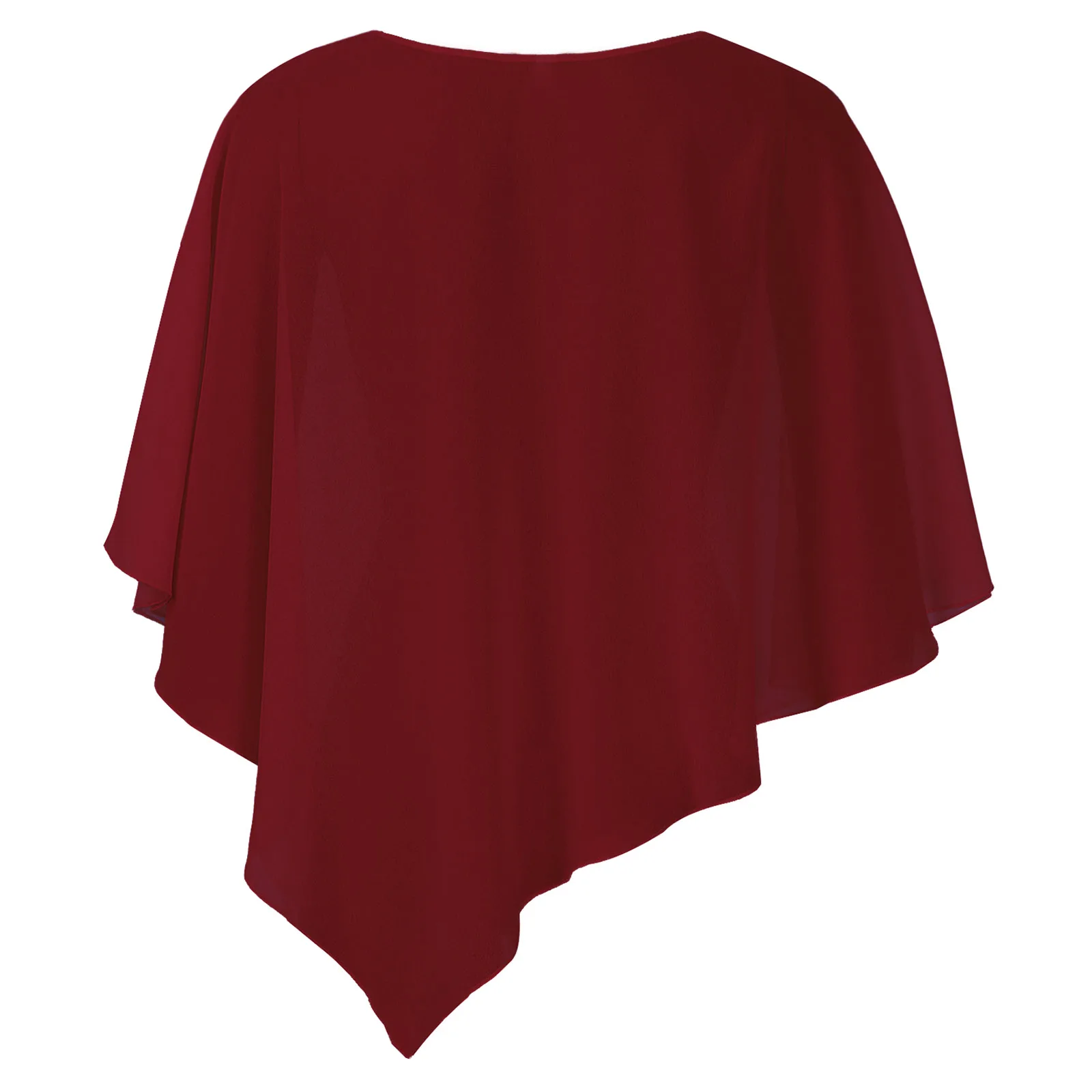 Женская накидка с круглым вырезом шифоновая Пляжная для отпуска топ свадебной