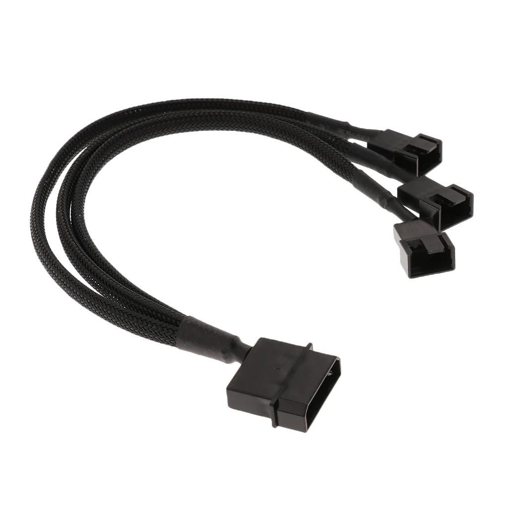 Корпус CPU вентилятор 3/4 Pin удлинитель адаптер питания Кабели 3 Way сплиттер 270