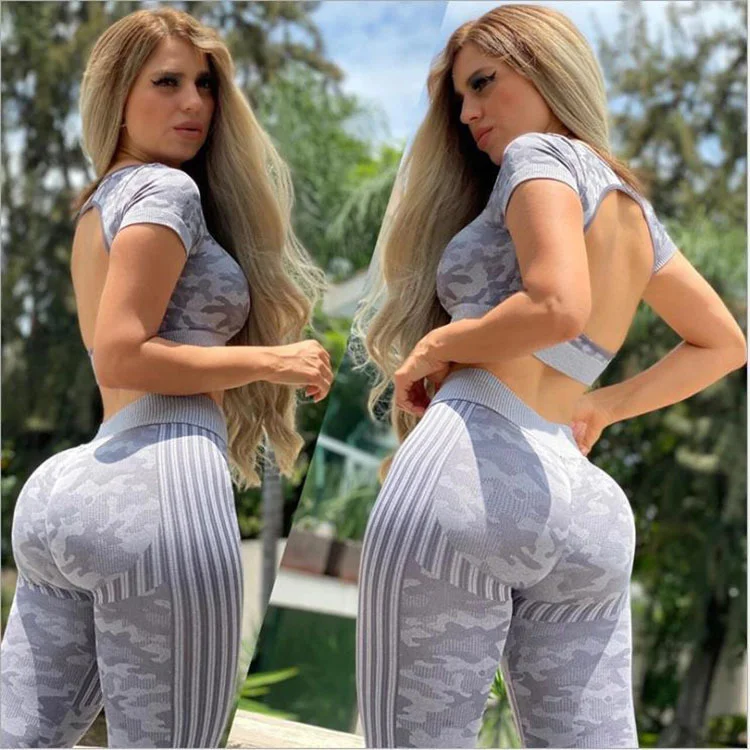 

Seamless Yoga suit outdoor sports sexy fitness suit for women