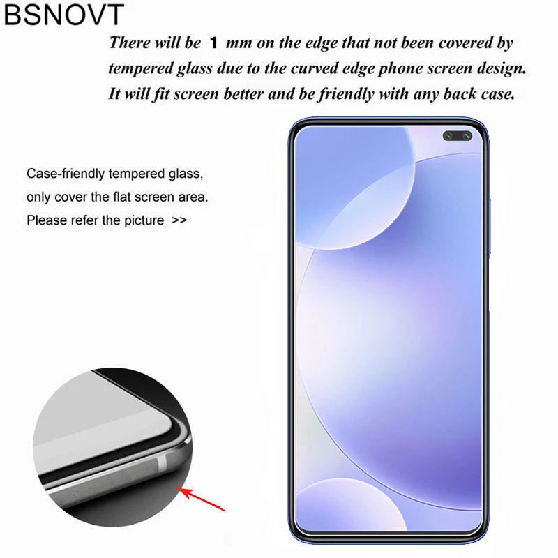 Protector de pantalla para Xiaomi Redmi K30, cristal templado antirrayado, pel&iacute;cula para tel&eacute;fono Redmi K30, 2 uds.-1