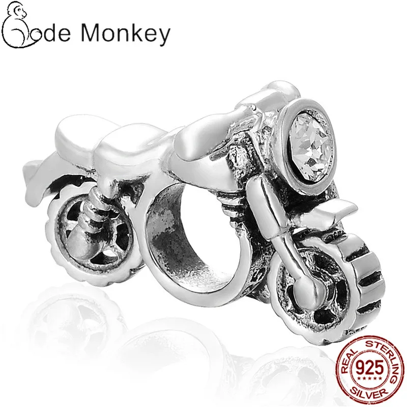 

PANDACH Hot Sale Luxury War Motorcycle 100% Real 925 Sterling Silver Charms Beads Fit Original Bracelet DIY Jewelry CMS071