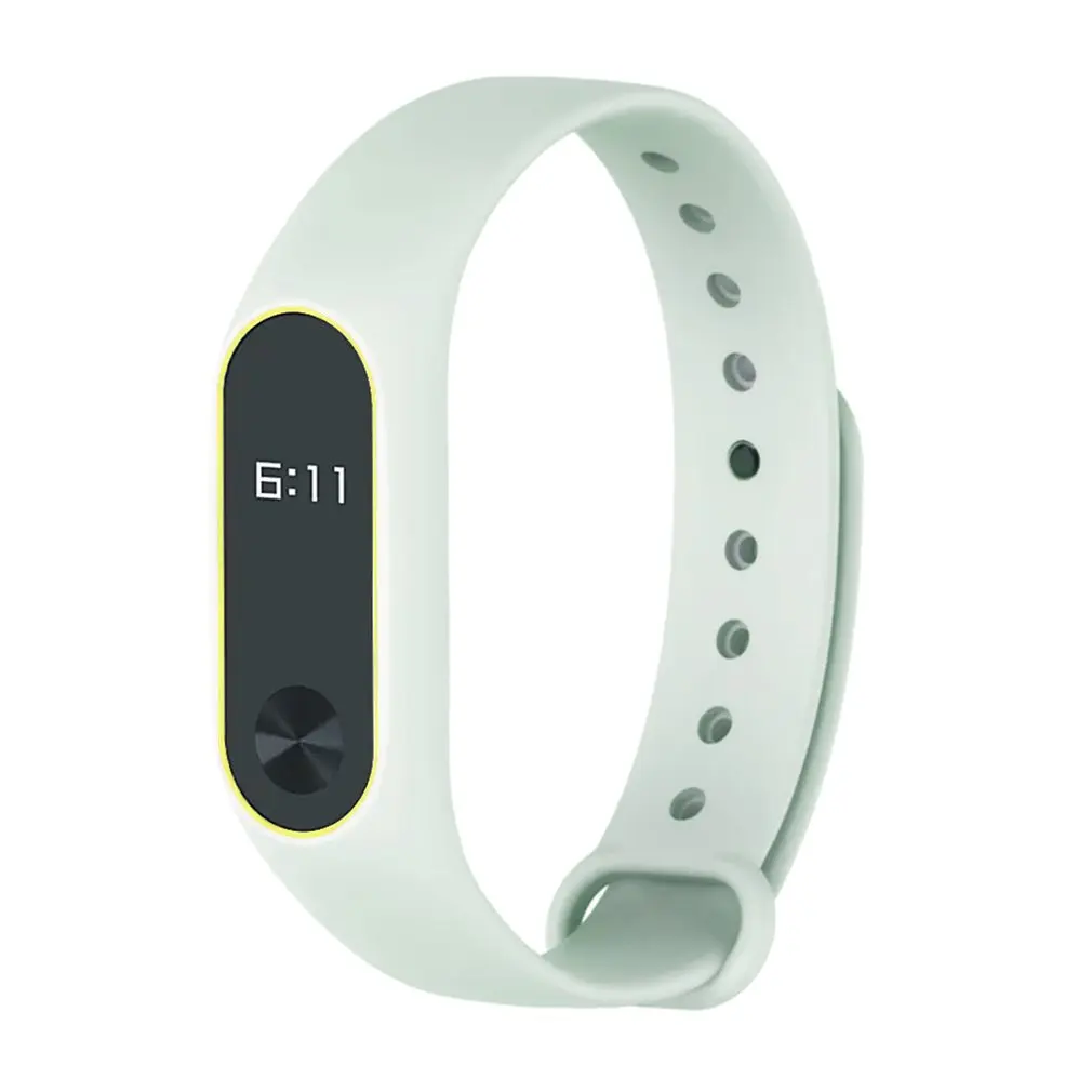 Силиконовый ремешок для mi Band 2 флуоресцентный аксессуары Xiao запасной браслет
