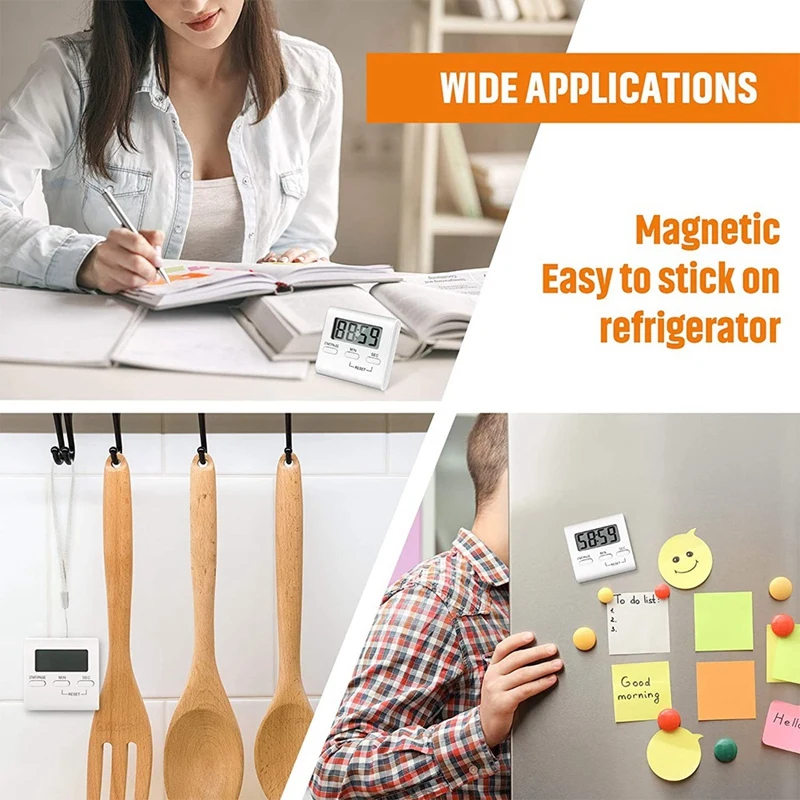 Цифровой кухонный таймер обратного отсчета для приготовления пищи с громким