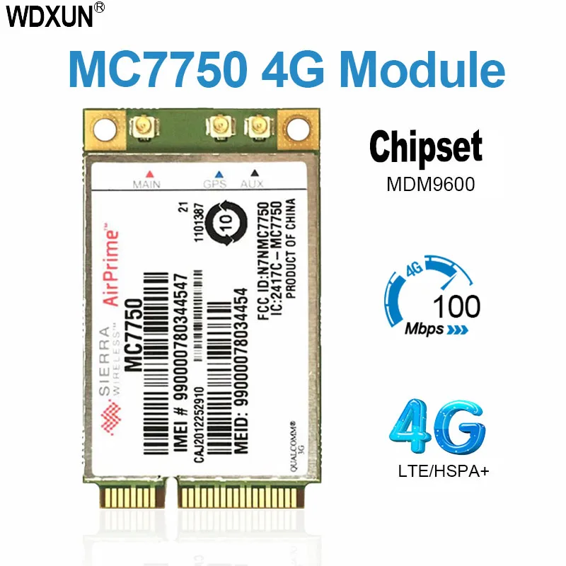 Sierra MC7750 3G CDMA LTE 4G Модуль mini pci-e карта для ноутбука модуль PCIe