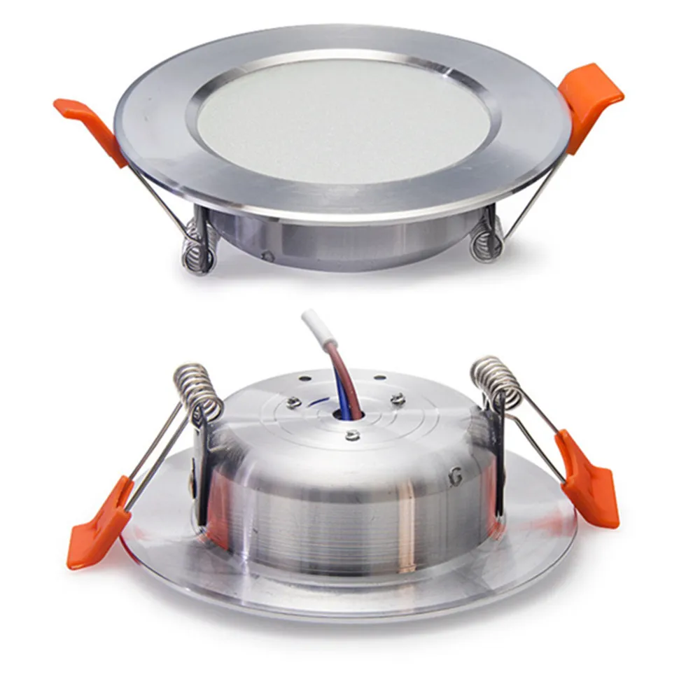 Встраиваемая Светодиодная потолочная лампа ультратонкий серебристый белый