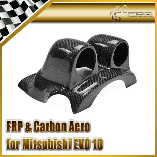 

Car-styling Carbon Fiber Dash Top Double Gauge Pod 52mm For Mitsubishi Evolution EVO 10 In Stock