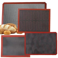 non stick perforated silicone baking mat 30x40 heat resistant oven sheet liner for breadcookiebiscuitspuffeclair pastry mat