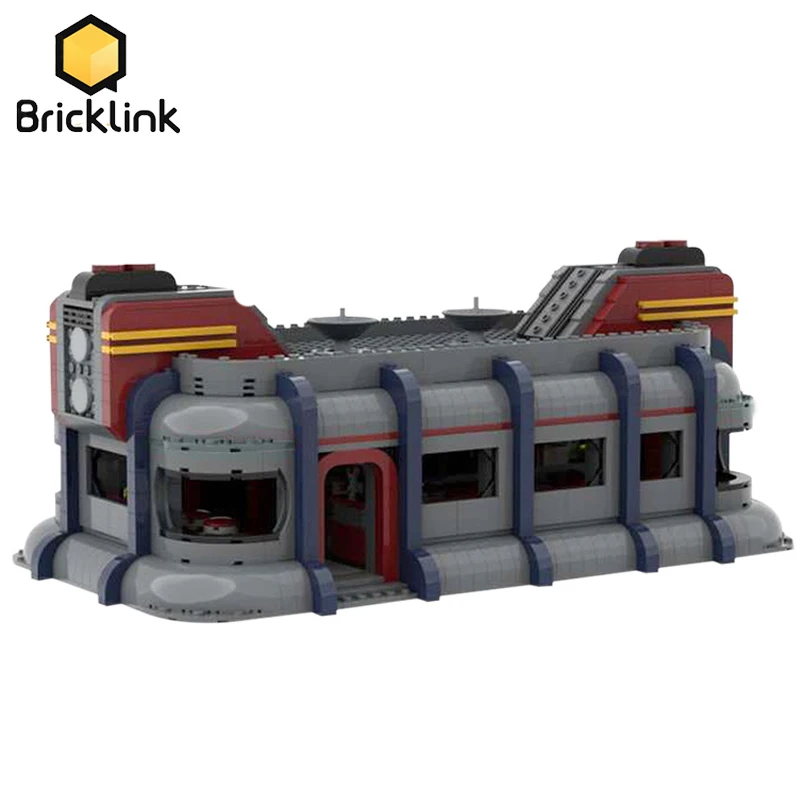 

Bricklink Star Movie Coruscant Dex's Diner-Episode II Attack of the Clones MOC City Street Restaurant Building Blocks Kids Toys