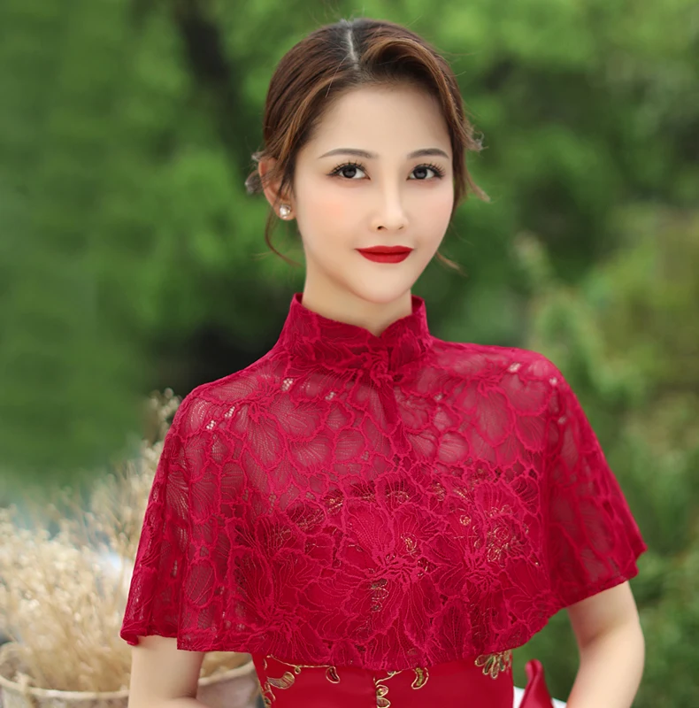 Черный белый цвета шампанского красный свадебная накидка шаль болеро с высоким