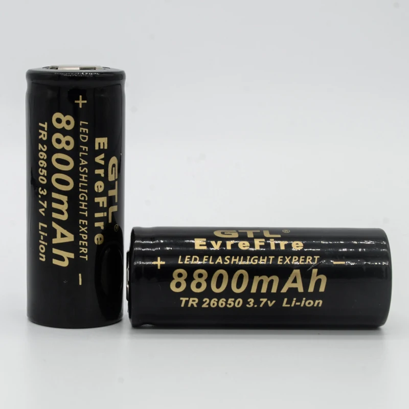 3.7V 8800 MAh Suitable for Fan Flashlight Headlight HMT Lithium Battery 26650 Rechargeable Fast Delivery Power Bank Lipo | Электроника