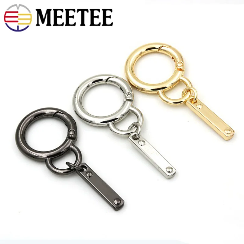 Meetee 3/5 шт 18/30 мм модные аксессуары для ключей металлическая пружинная Пряжка DIY