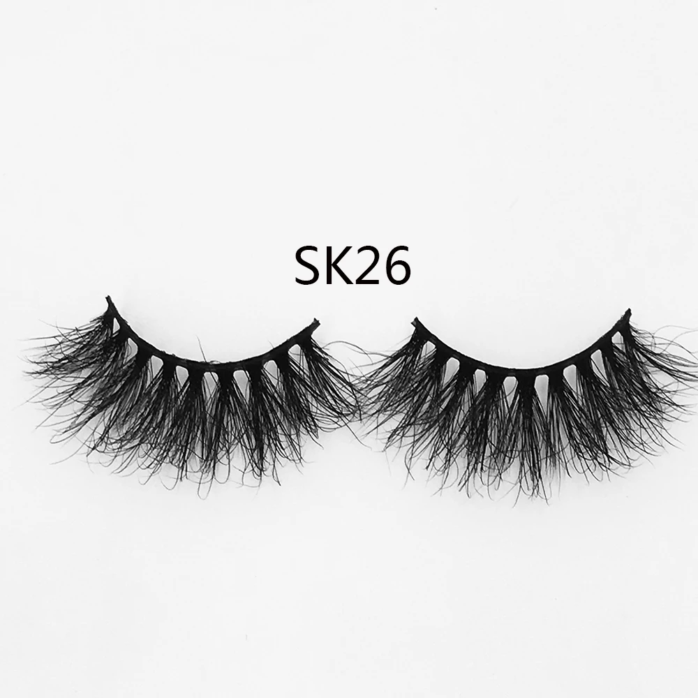 SK26 25 мм 3D норковые ресницы накладные ресницы крест-накрест Пышные ресницы для наращивания натуральные накладные ресницы инструменты для макияжа - Цвет: SK26