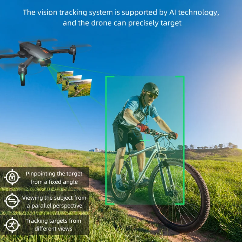 квадрокоптер gd91 promax 6k hd wi fi gps 3 осевой