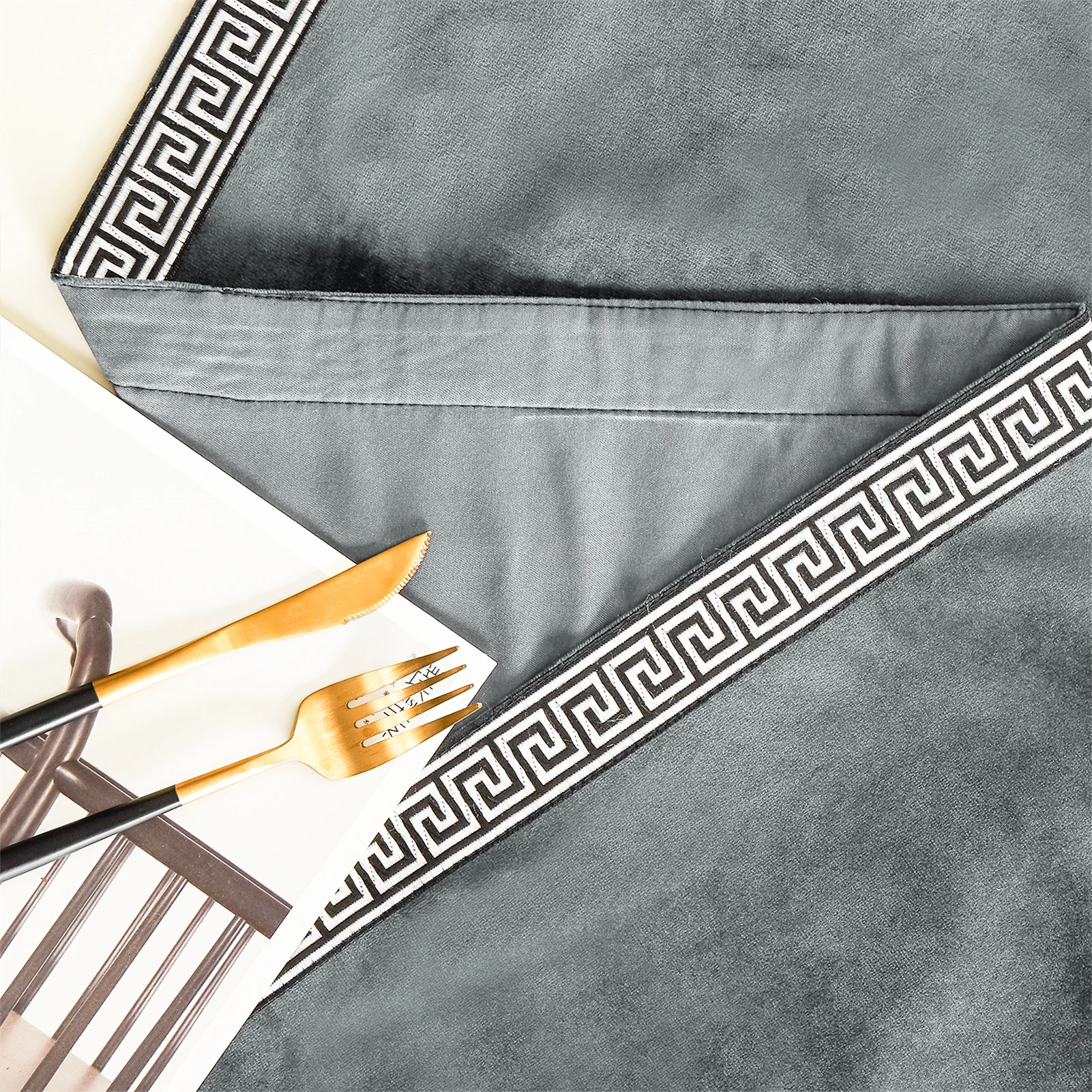 Topfinel – chemin de Table géométrique moderne de luxe, en tissu rectangulaire, décoration de salle à manger pour mariage, fête, bureau à domicile