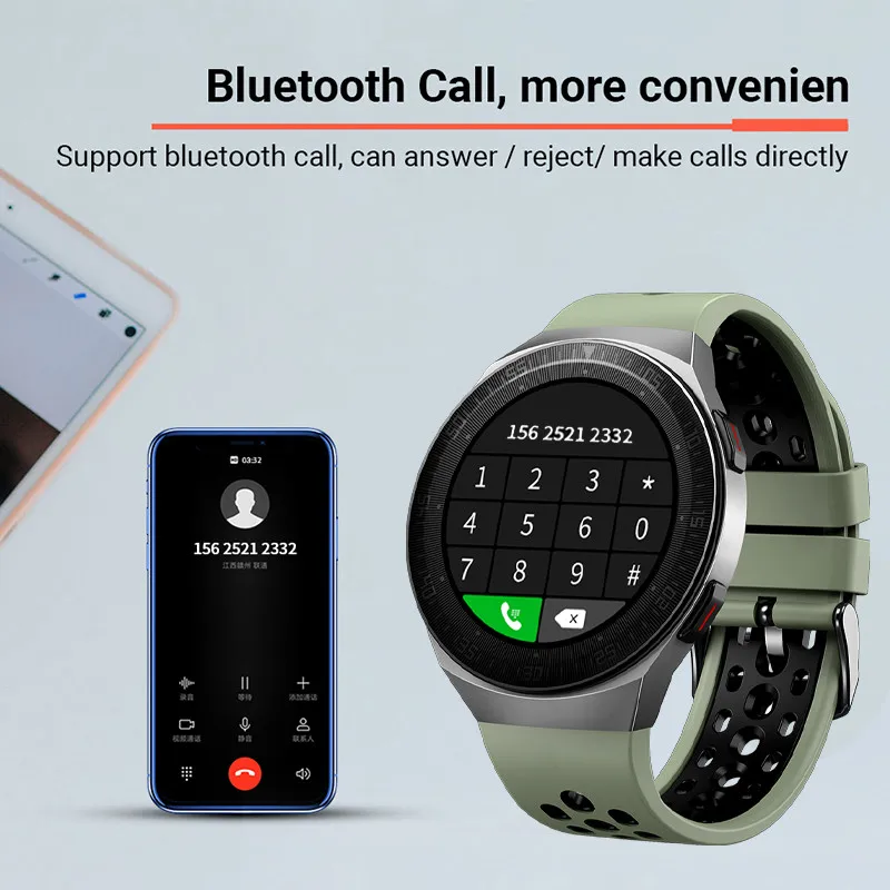 Смарт-часы GEJIAN 2021 мужские водонепроницаемые с Bluetooth 8G спортивный фитнес-браслет