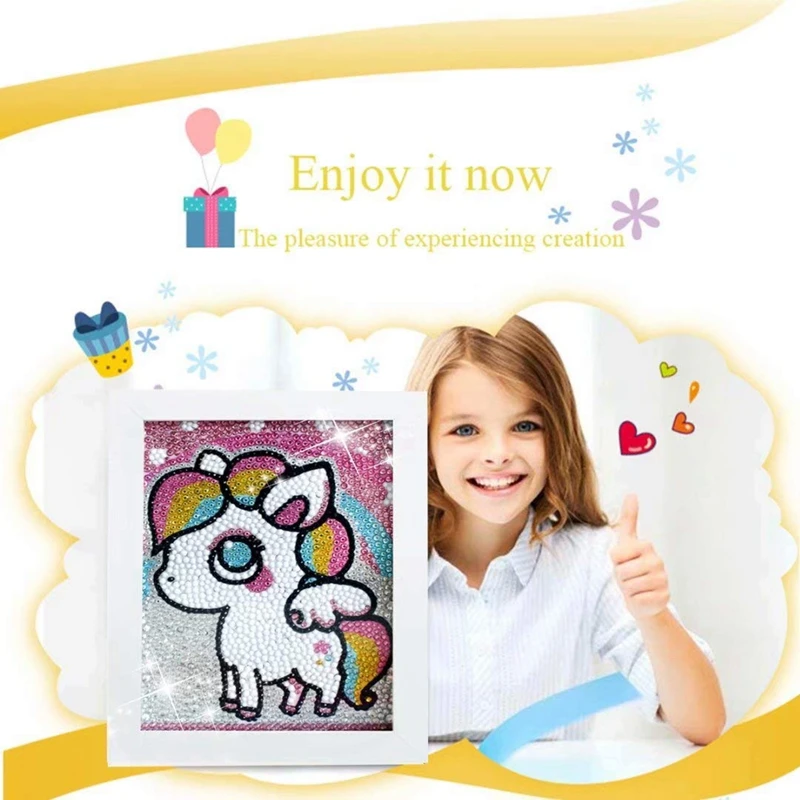 Алмазная живопись единорог пони для детей полный набор рисования по номерам с