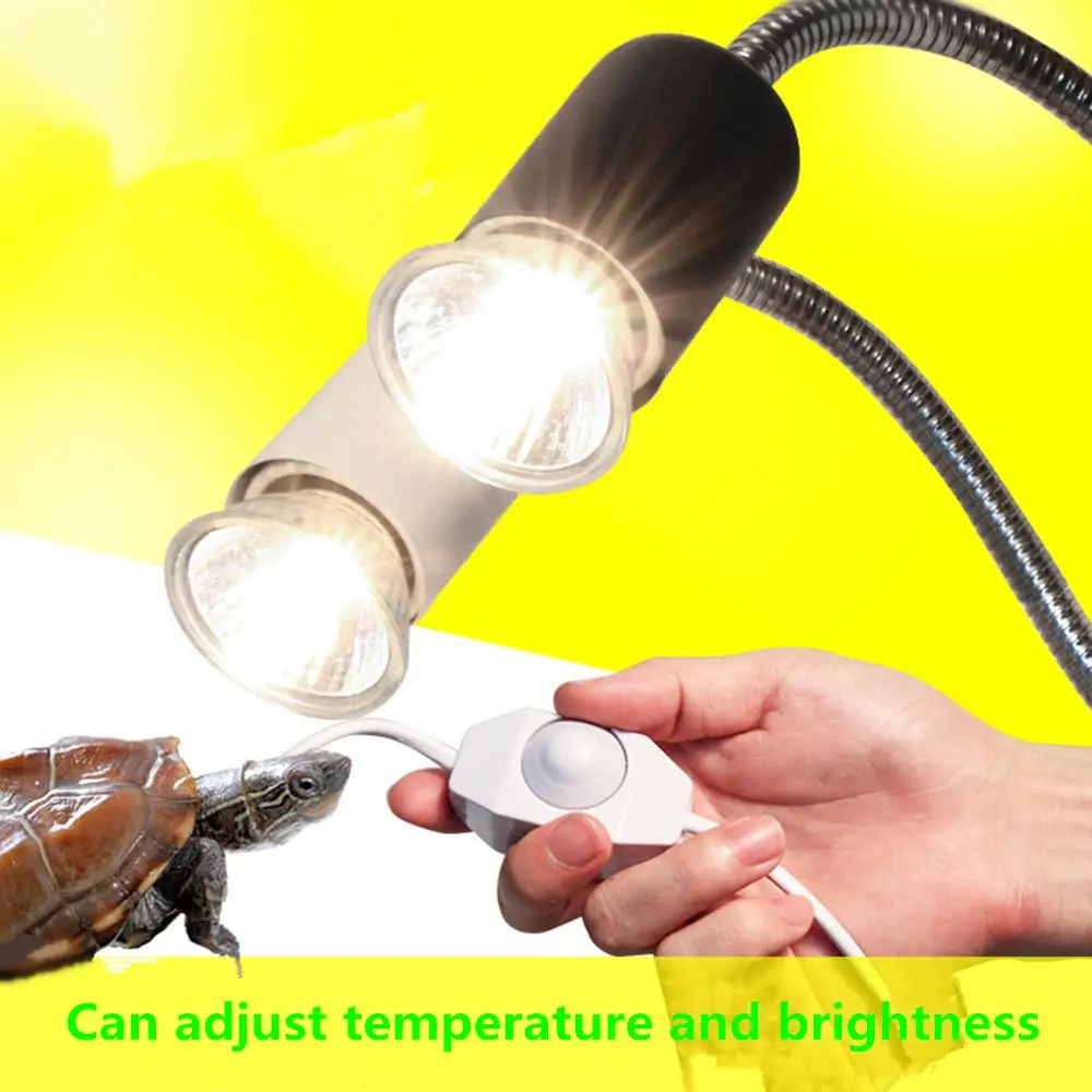220V Lampshade Temperature Controllable Light Stand Holder for Aquarium Amphibians Reptile Tortoise Flat Plug | Дом и сад