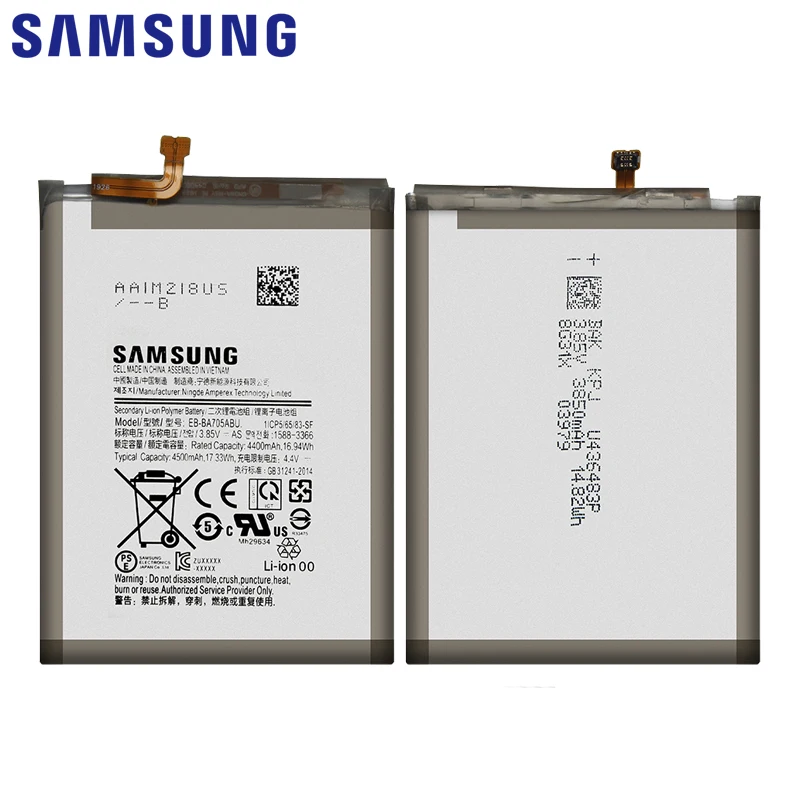 original samsung galaxy a70 a705 sm a705 a705fn sm a705w phone battery eb ba705abu 4500mah samsung batteries free tools akku free global shipping