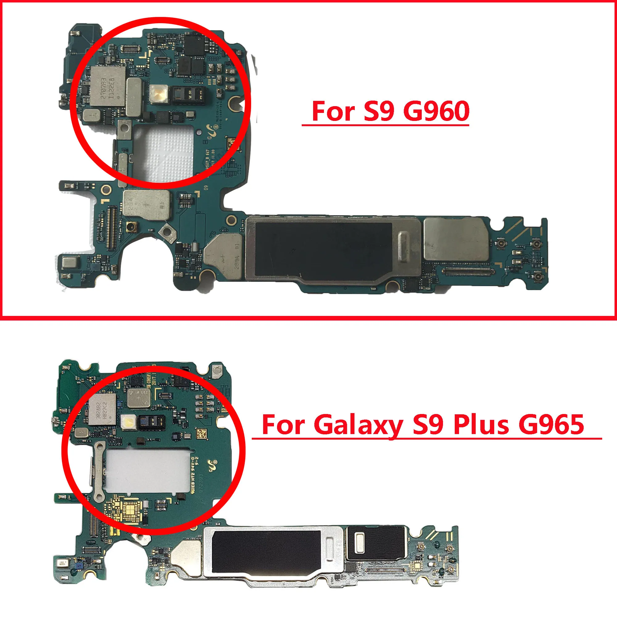 Оригинальная материнская плата для Samsung Galaxy S9 Plus G965F G965FD G965U G9650 G960F G960U G9600 Clean IMEI 64