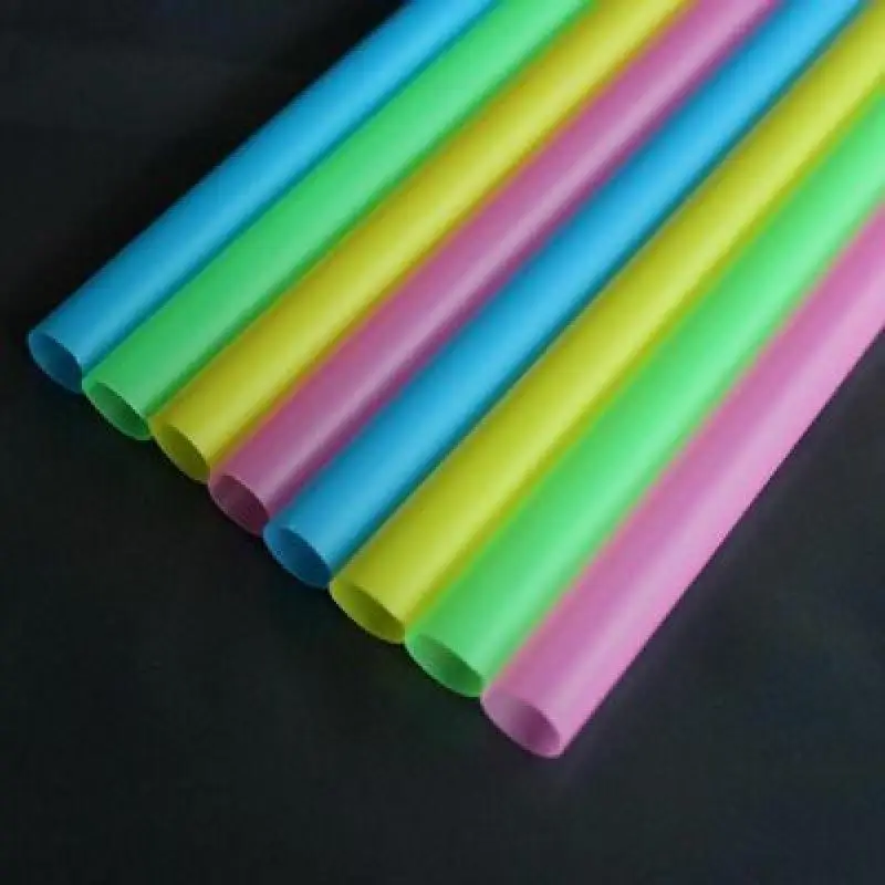 

Hot Disposable Plastic Drinking Straws - Assorted Colors 100pcs Drinking Straws Straw Bar holiday event party