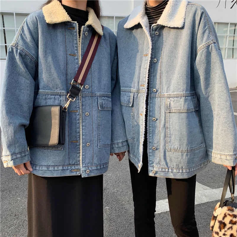 

Пальто женское из овечьей шерсти, с отворотами и большими карманами, зимнее, утепленное