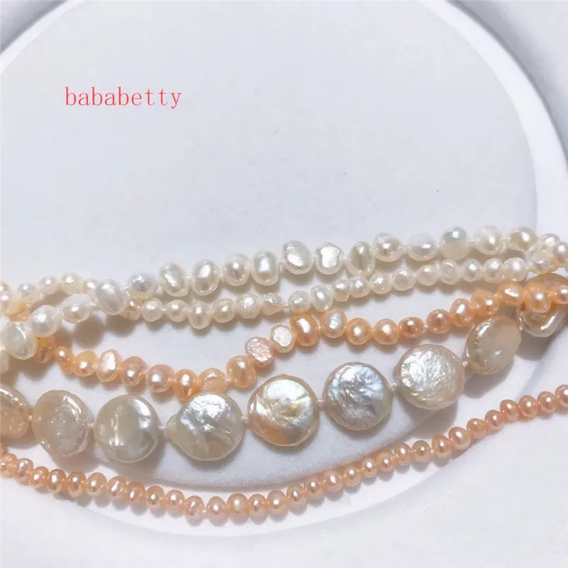 Браслет из натурального пресноводного жемчуга 4 ряда с магнитной застежкой белый