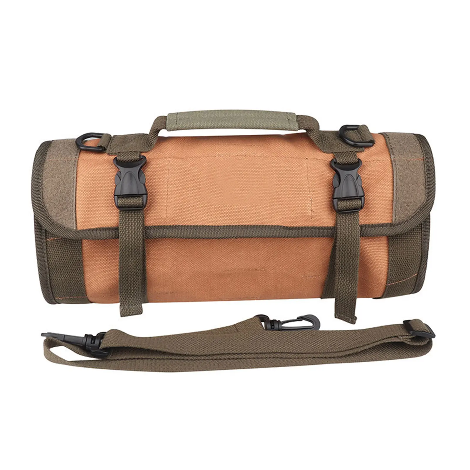 

19 Slots Adjustable Strap Foldable Portable Quick Release Storage Organizer Tool Roll Bag Universal Lightweight Canvas Durable
