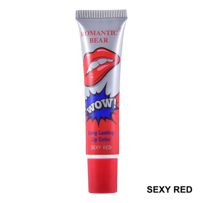 

6 Colors Amazing Moisturizer Lip Waterproof Makeup Lip Stick Long Lasting Liquid Lipstick Tint Tear Pull Lipgloss Lip Balm