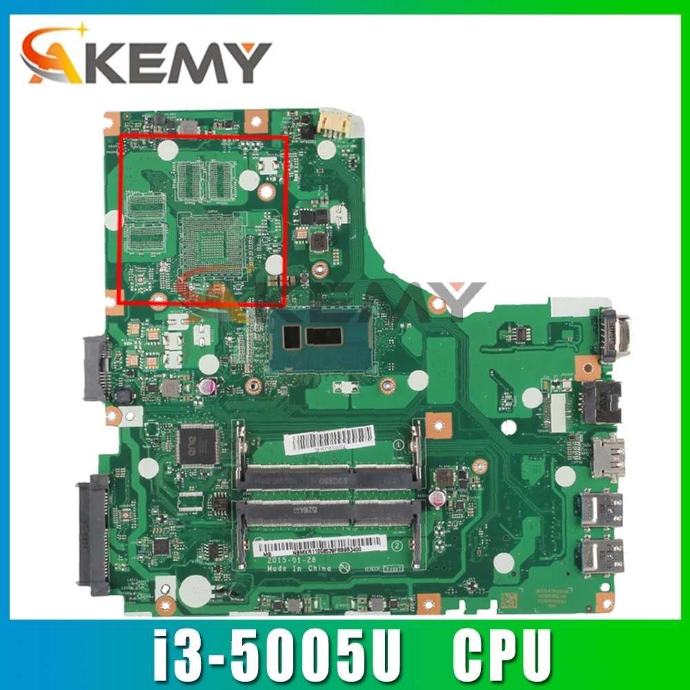 

Akemy Laptop Motherboard For ACER Aspire E5-473 i3-5005U Mainboard LA-C341P SR1EK DDR3