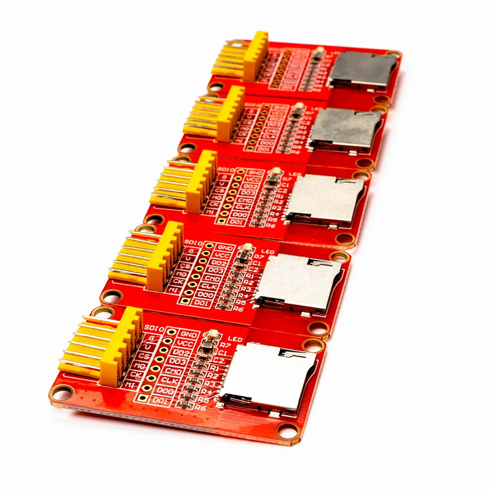 Модуль Micro SD TF Card SPI SDIO для Diy MCU STM32 AVR PIC Arduino Raspberry Pi GPIO | Электронные компоненты и