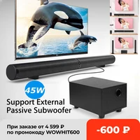 45w 80cm 31 5 soundbar with subwoofer hifi detachable wireless bluetooth speaker 3d surround stereo for tv home theatre system