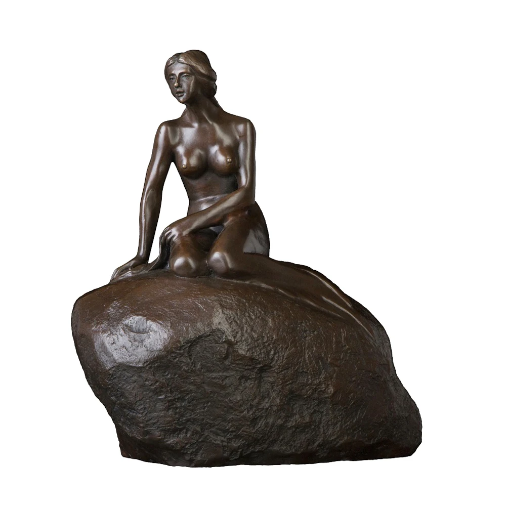 Статуя маленькой Русалочки бронзовая Дания Реплика знаменитая Европейская