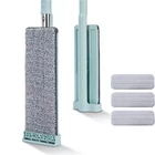 паровая швабра с отжимом швабра для мытья полов Не стирать вручную 3 куска магия  микрофибра тряпка для швабры насадка на швабру Повернуть на 360 градусов швабры для мытья пола бытовые чистящие инструменты для чистки