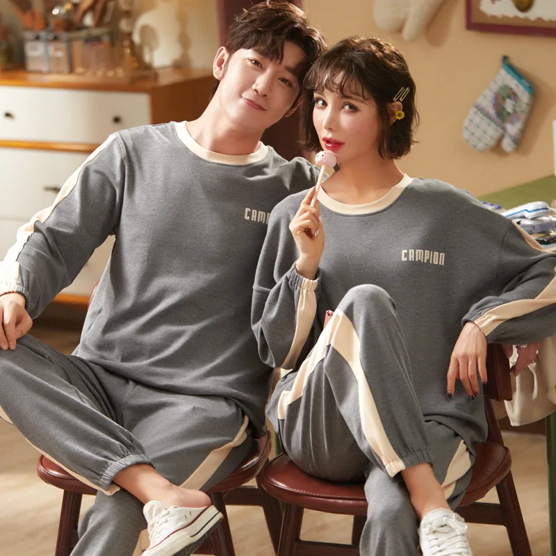 Pajama Sets Summer Short Sleeve Pants Large Size 3XL Leisure Printed Breathable Trendy Couples Korean Style Homewear Sleepwear | Женская