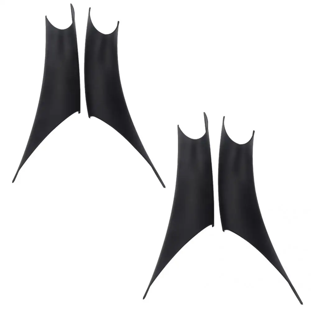 

Durable 2 Pairs Excellent R/L Inner Door Panel Pull Handle Covers Black Inner Grab Handle Covers Robust