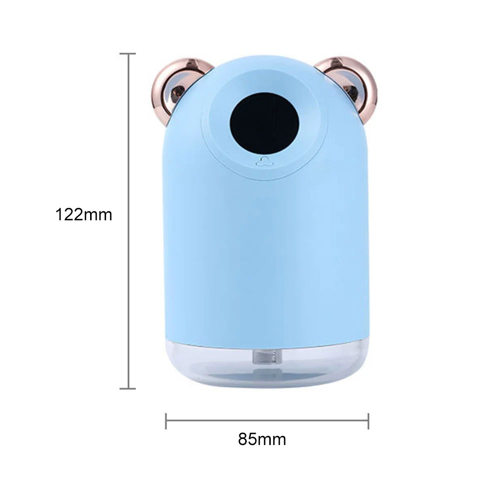 

220ml Portable Air Humidifier Cute Pet Ultrasonic Cool Mist Maker Home USB Rechargeable Humidifier with Color LED Night Lamp