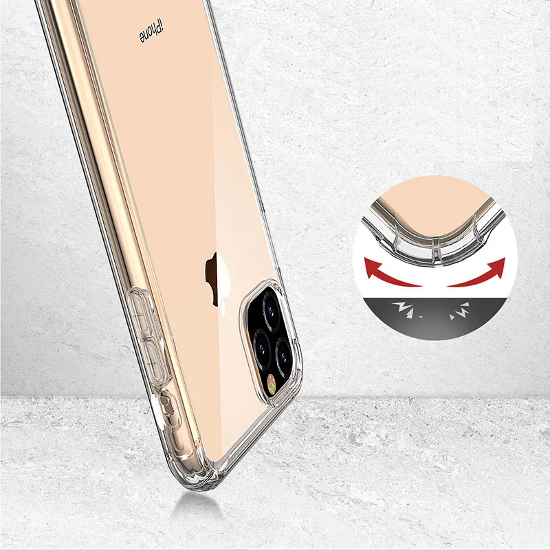Защитный чехол-подушка безопасности для iPhone 11Pro X XS MAX XR 7 8 Plus 6 6s мягкий