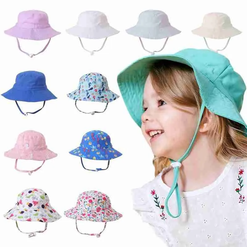 Детские солнцезащитные очки для мальчиков и девочек Летняя Панама с головным