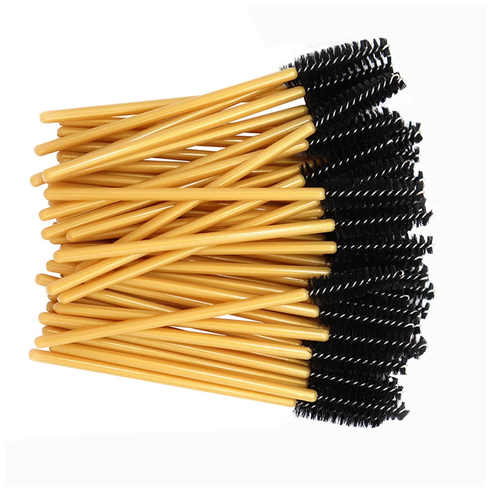 

100 Pcs/Pack Disposable Eyelash Brush Soft Head Plastic Handle Mascara Makeup Brush Mini Brushes Cosmetic Tools Accessories