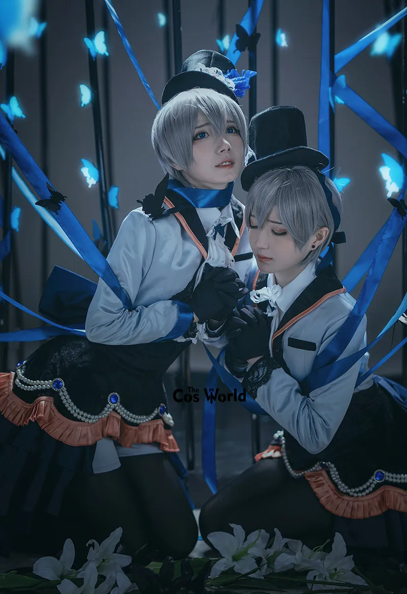 Черный Дворецкий Kuroshitsuji Ciel Phantomhive униформа наряд аниме костюмы для косплея |