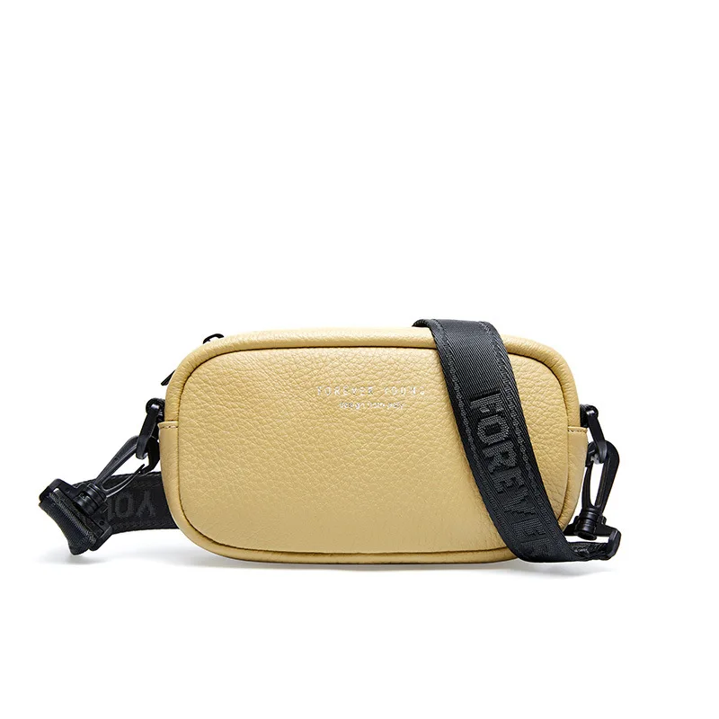 

Wide Straps Bags Korean Casual Mini Bag Skin Single-Shoulder Crossbody Bag New Litchi pattern Square Sling Bag