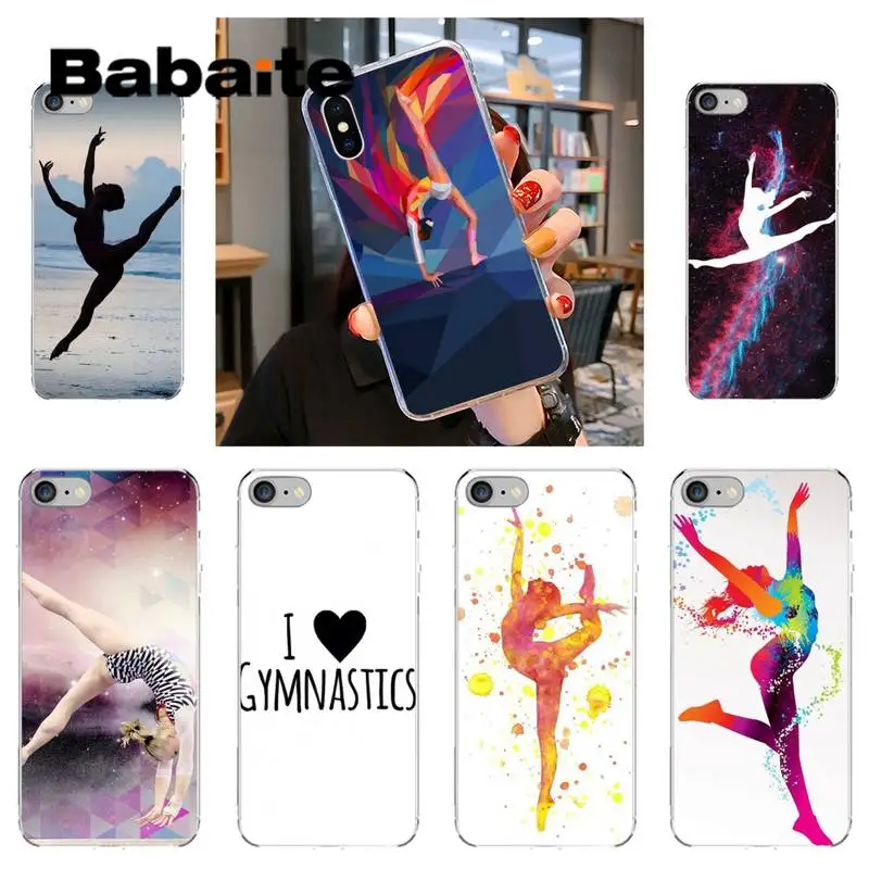 

Babaite gymnastics silhouette Phone Case coque cover for iPhone 12 8 7 6 6S Plus X XS MAX 5 5S SE XR 11 12 11pro promax shell