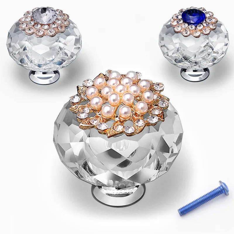 Стеклянная Ручка для спальни шкафа винного ручки ванной комнаты