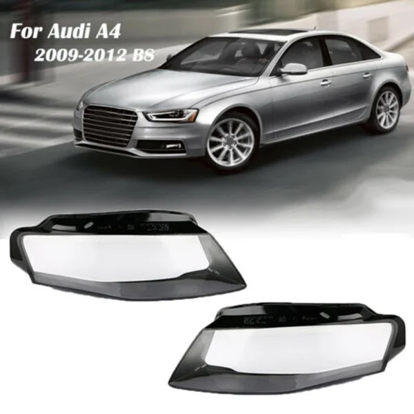 

For Transparent Car Headlight Cover, Audi A4 B8 2008-2012 Headlight Spare Shell